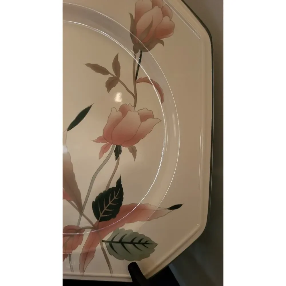 Vintage Mikasa Continental Silk Flowers Chop Plate 12